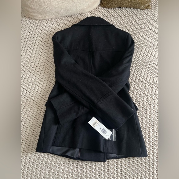 DKNY Wool Blend Double Breasted Pea Coat - Picture 8 of 8